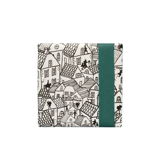 Papier cadeau à motifs noir et blanc