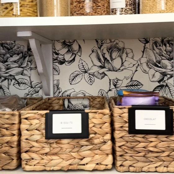 3 Porte-étiquettes clipsables noirs pour panier ou boîte