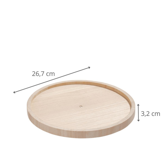 Range-épices tournant en bois clair