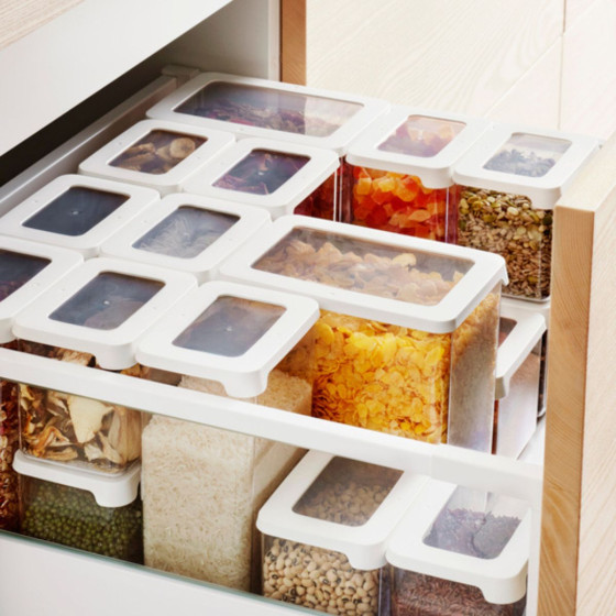 Petite boîte de rangement alimentaire hermétique 0,35 litre