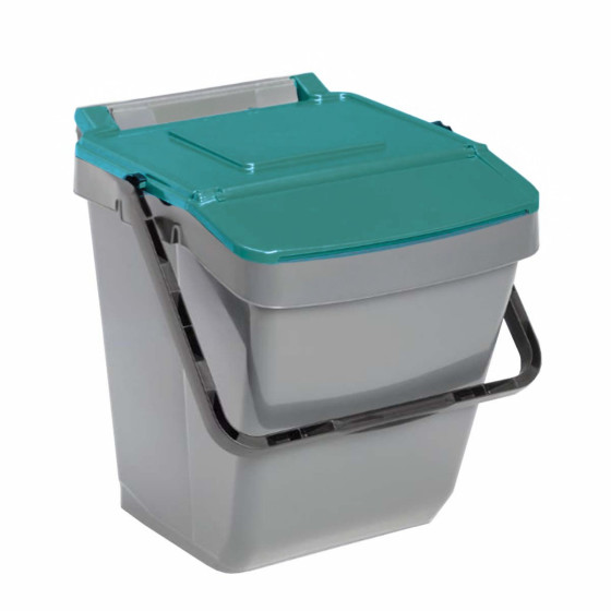 Poubelle de tri sélectif verte 35 litres