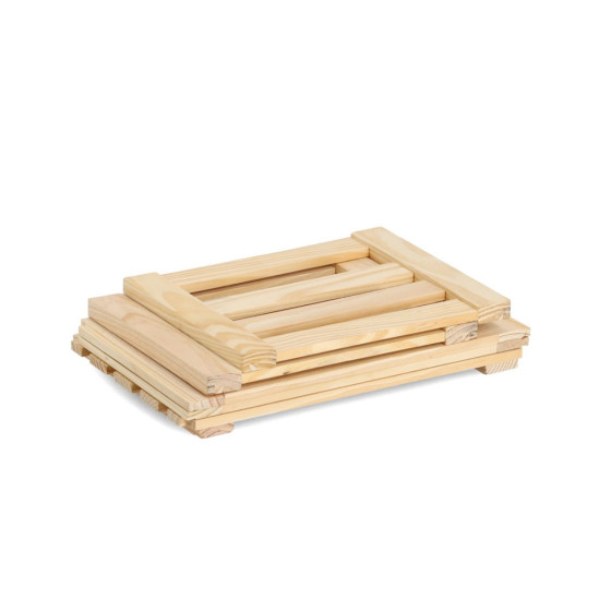 Caisse de rangement démontable en pin (L)