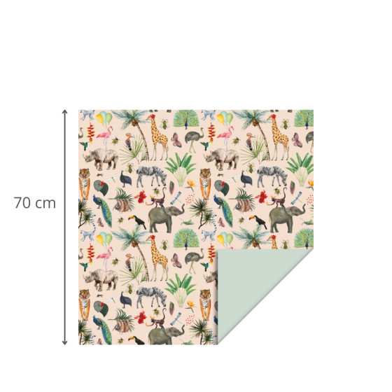Papier cadeau jungle 3 mètres
