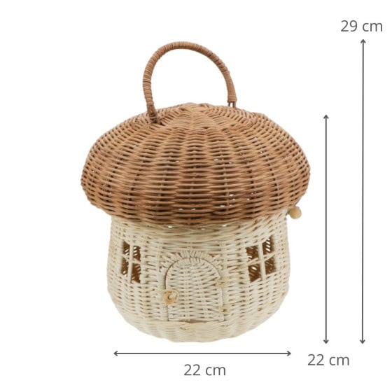 Panier de rangement champignon