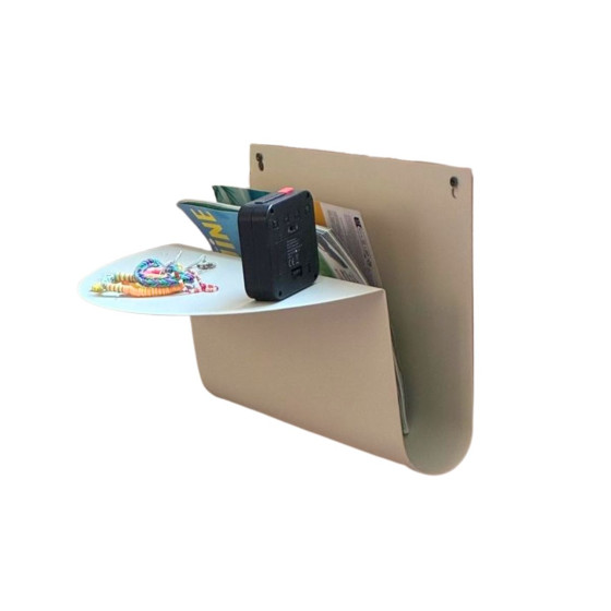 Porte-revues mural tablette