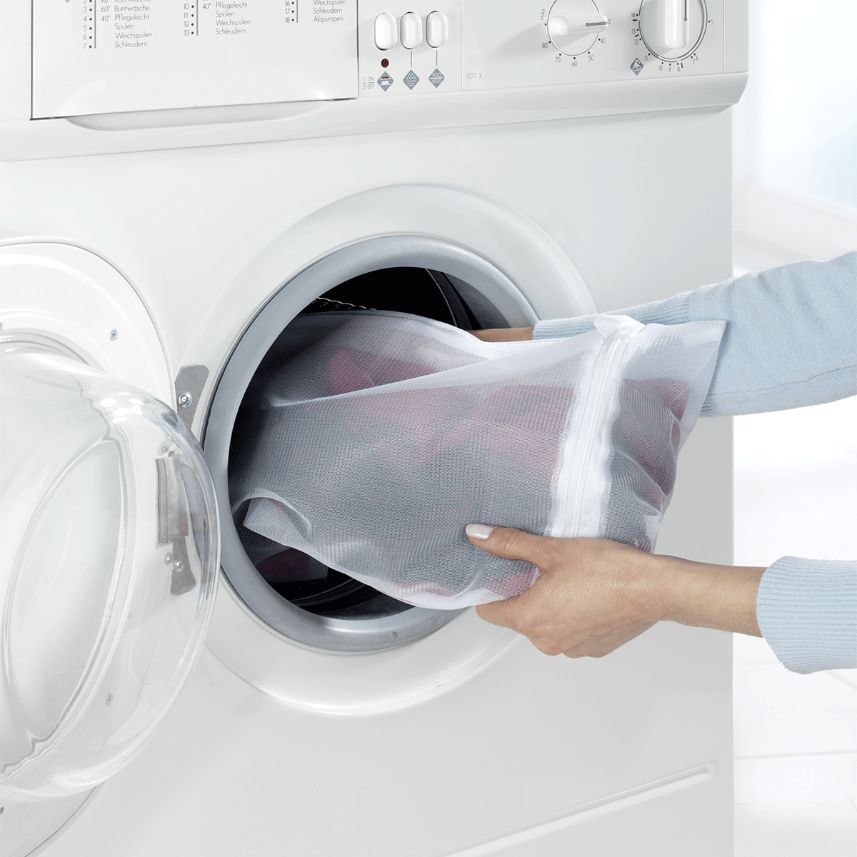 Sac à linge en filet transparent pour machine à laver, panier à fermeture  éclair, rangement pour sous-vêtements, soutien-gorge, vêtements et