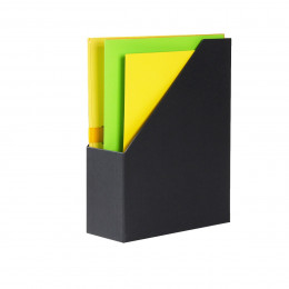 Range-dossiers en carton gris anthracite