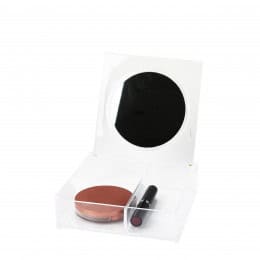 Boîte à maquillage avec miroir.