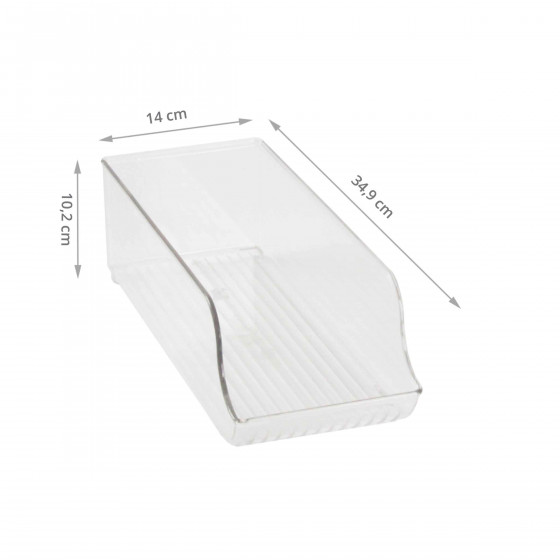 Distributeur de canettes en plastique transparent