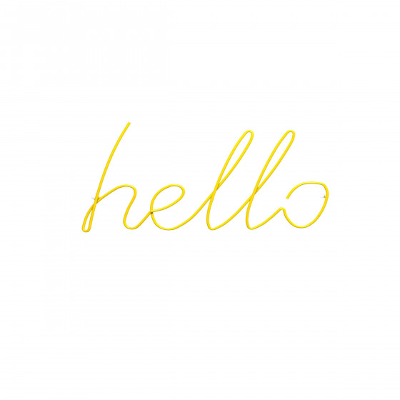 Patère jaune Hello