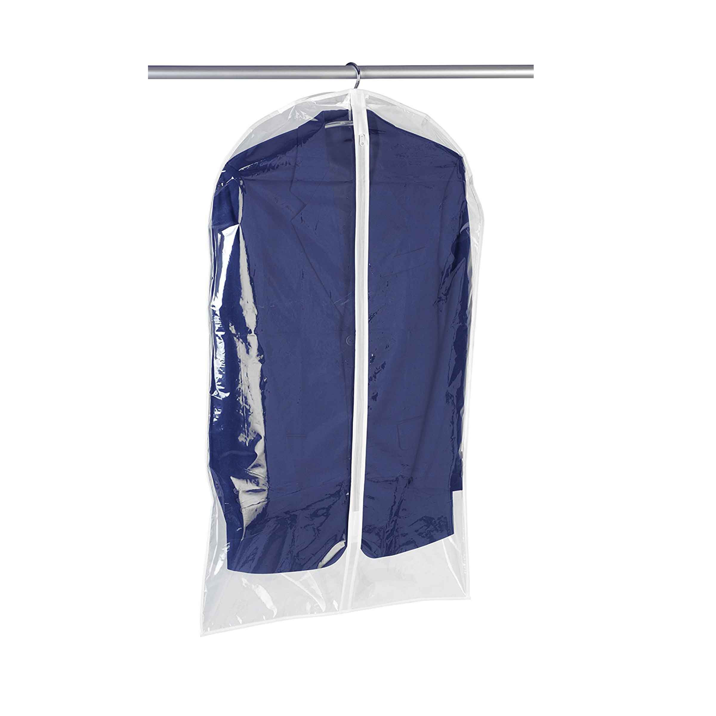 Housse de vêtements à suspendre en plastique transparent 