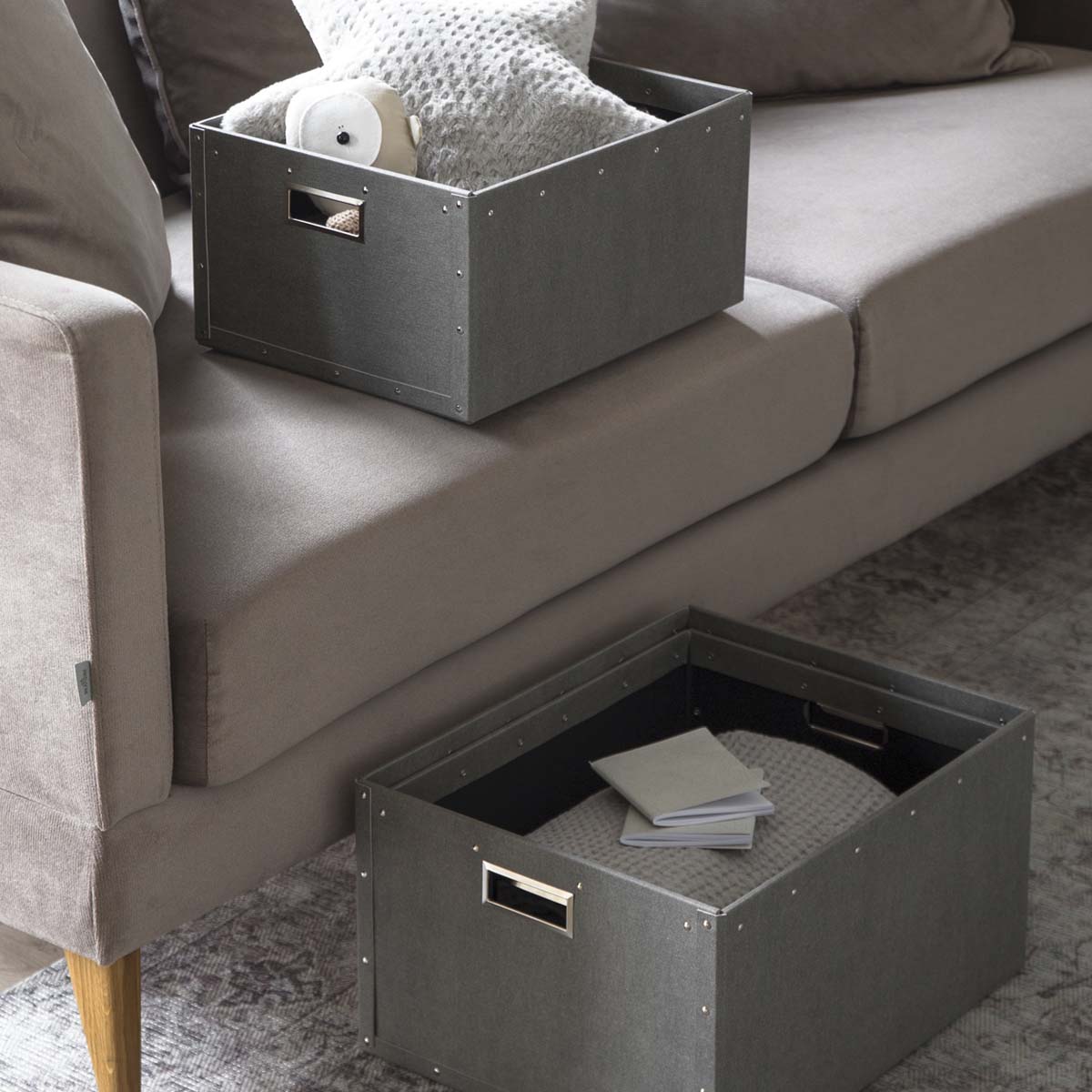 Caisse de rangement en carton 40 cm