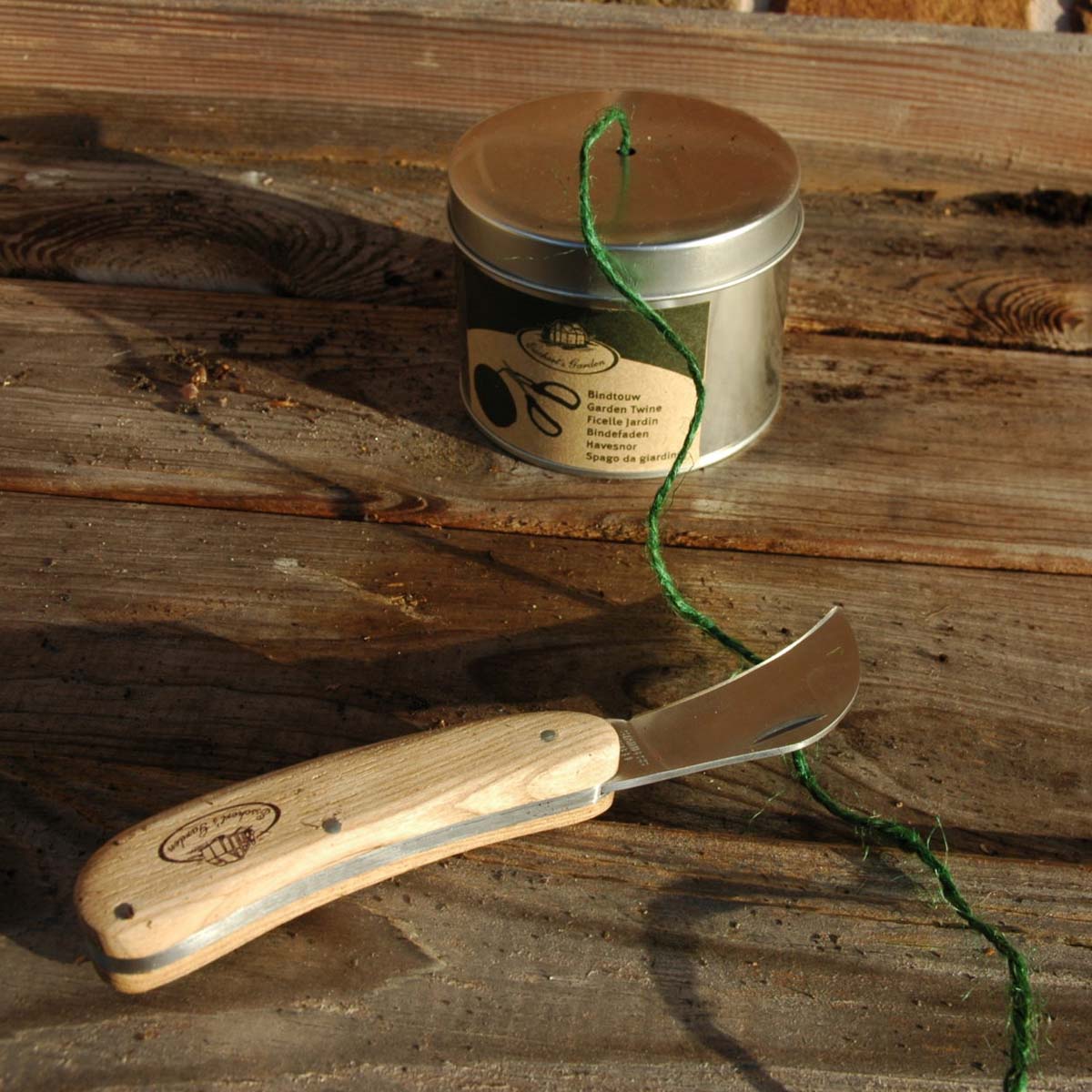 Boîte de ficelle en jute pour jardinage