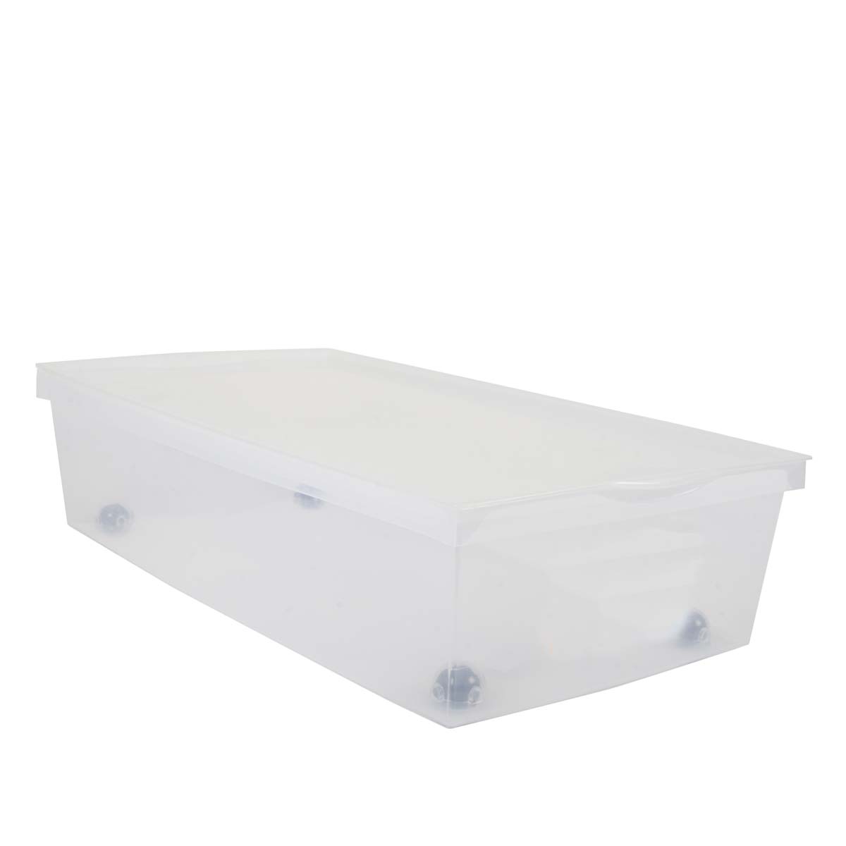  Boîte de rangement sous le lit à roulettes 33 litres