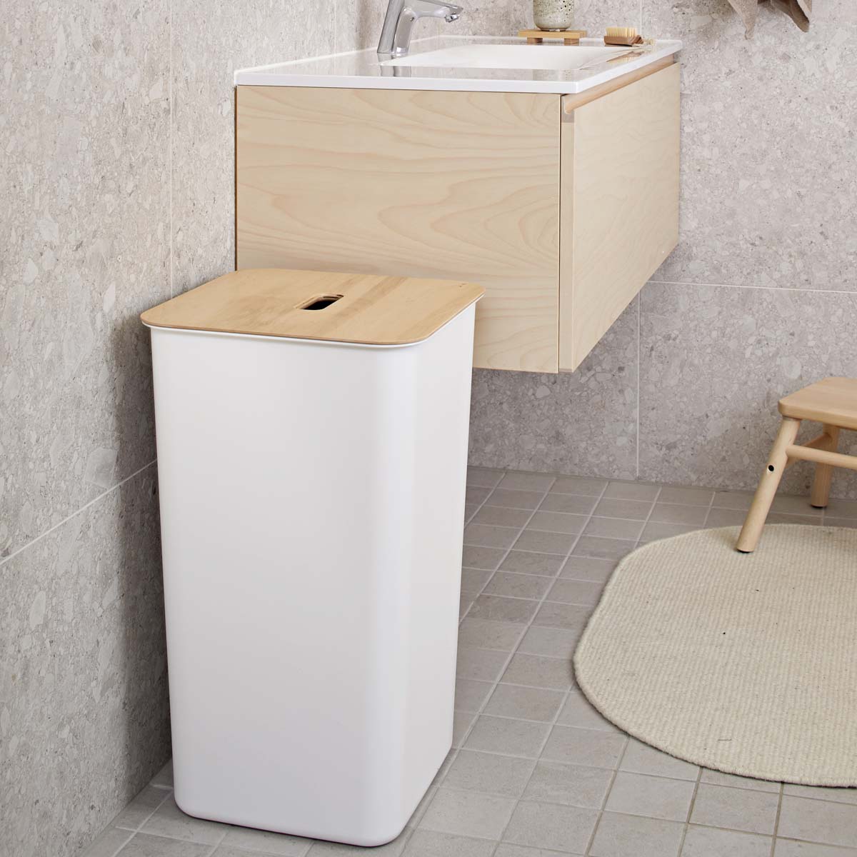 Panier à linge rigide design