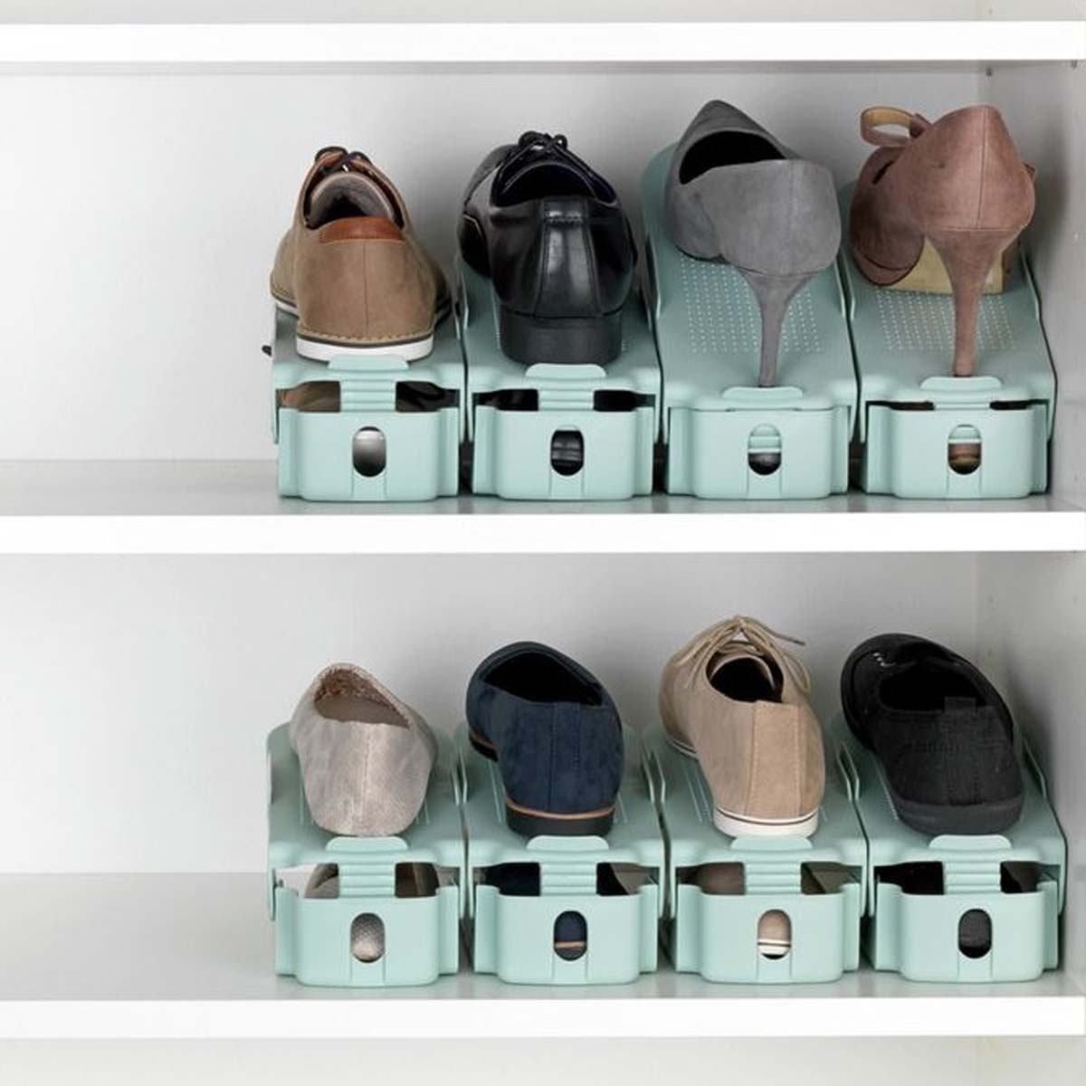8 range-chaussures à hauteur réglable