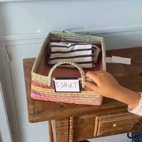 3 Porte-étiquettes clipsables noirs pour panier ou boîte